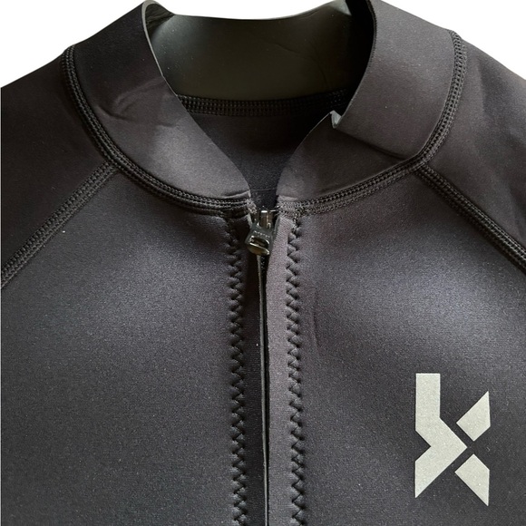 KMT Shorty Wetsuit LS Neoprene Rashguard Diving Suit Sz 16 W/Zipper Paddle Board - Picture 6 of 9